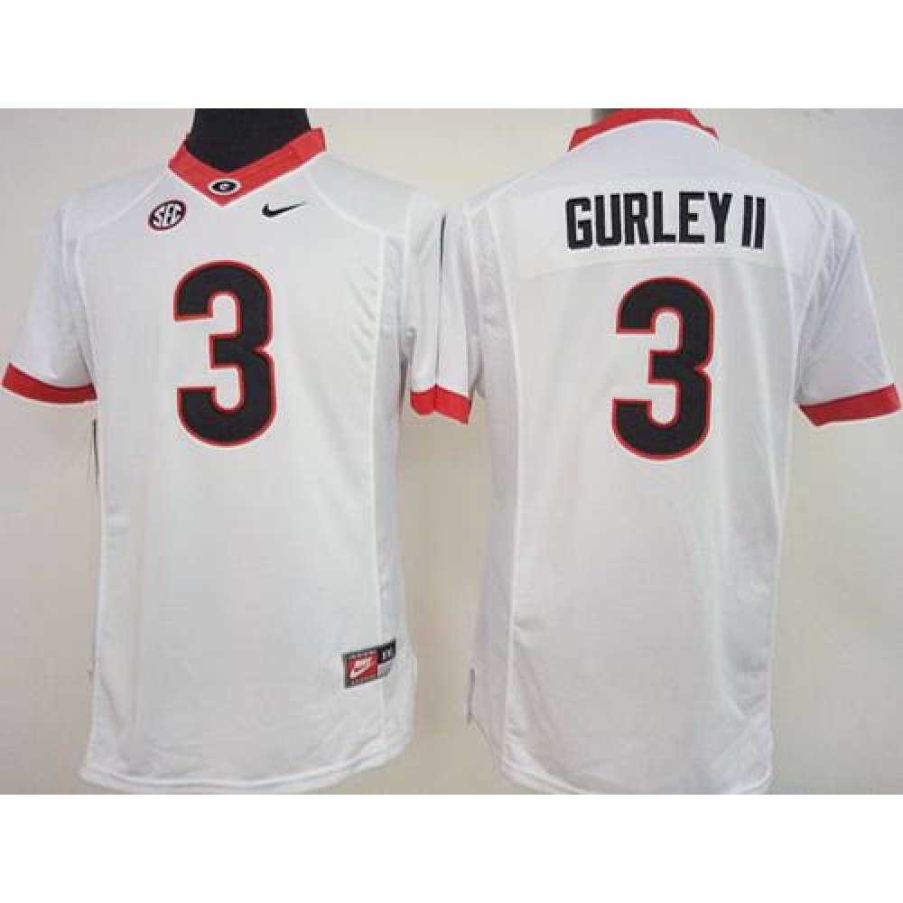Bulldogs_3_Todd_Gurley_II_White_Women_s_Stitched_NCAA_Jersey_aqsbhi34p