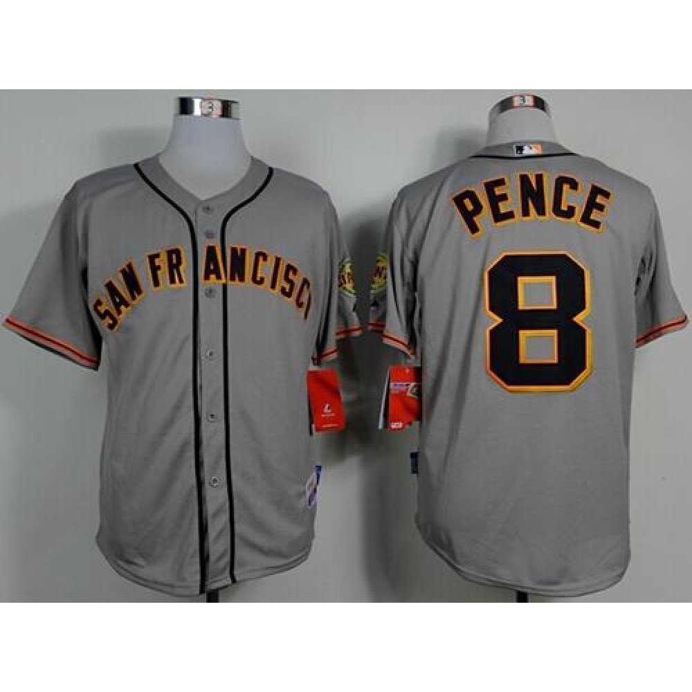 Giants_8_Hunter_Pence_Grey_Road_Cool_Base_Stitched_MLB_Jersey_ZjMqxo93e