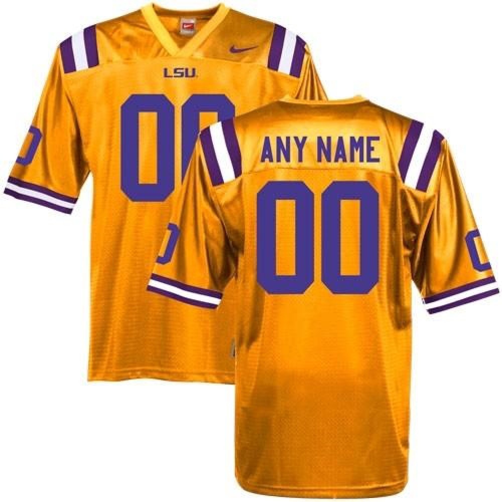 LSU_Tigers_Personalized_Authentic_Yellow_NCAA_Jersey_HGmhIK0aq