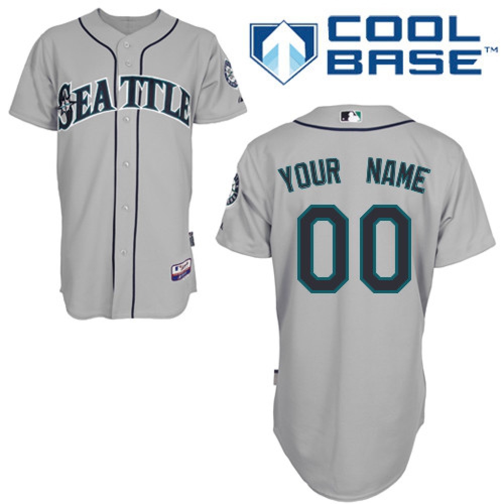 Mariners_Customized_Authentic_Grey_Cool_Base_MLB_Jersey_MxWBw4Yyv