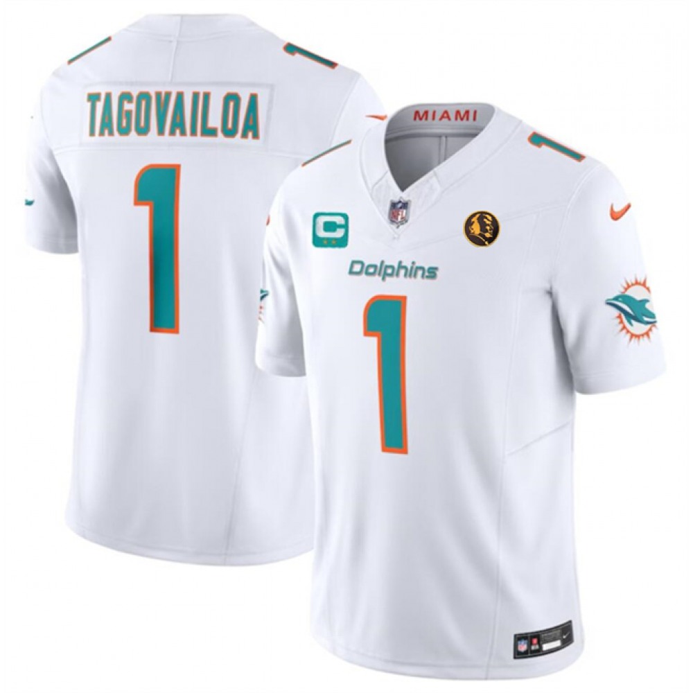 Men_s_Miami_Dolphins_1_Tua_Tagovailoa_White_2023_F.U.S.E._With_2-star_C_Patch_And_John_Madden_Patch__RQ9VLrTJm