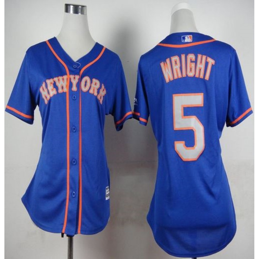 Mets_5_David_Wright_Blue_Grey_NO.__Alternate_Road_Women_s_Stitched_MLB_Jersey_YxdVSAvZP