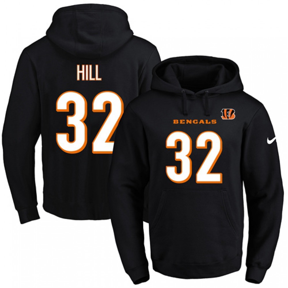 Nike_Bengals_32_Jeremy_Hill_Black_Name___Number_Pullover_NFL_Hoodie_4WhiybYBs