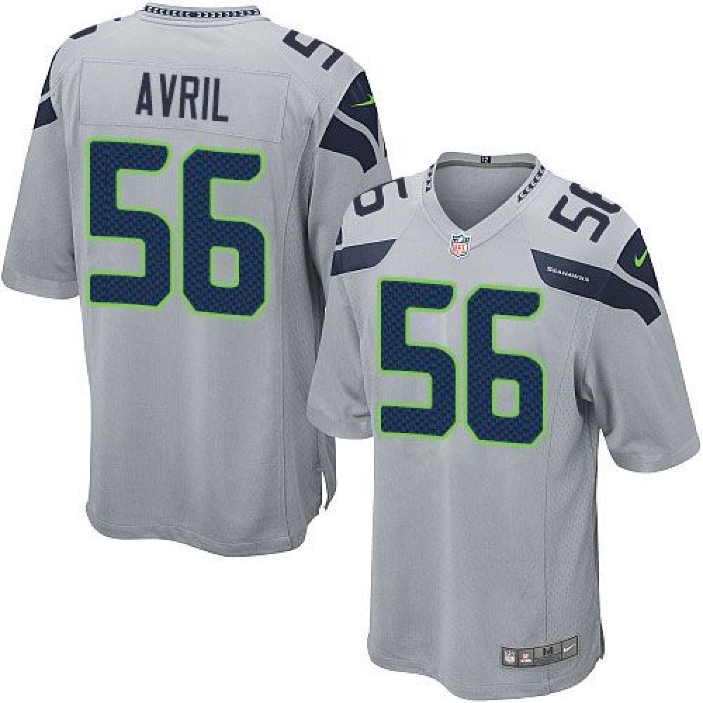 Nike_Seahawks_56_Cliff_Avril_Grey_Alternate_Youth_Stitched_NFL_Elite_Jersey_LbQkWBqcC