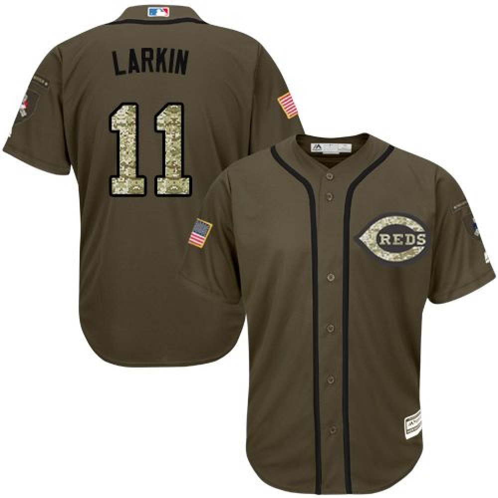 Reds_11_Barry_Larkin_Green_Salute_to_Service_Stitched_Youth_MLB_Jersey_Cy7cnqU0j