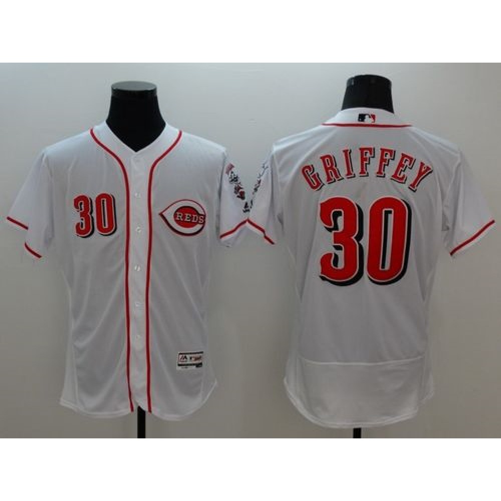 Reds_30_Ken_Griffey_White_Flexbase_Authentic_Collection_Stitched_MLB_Jersey_MYLX5o2VI