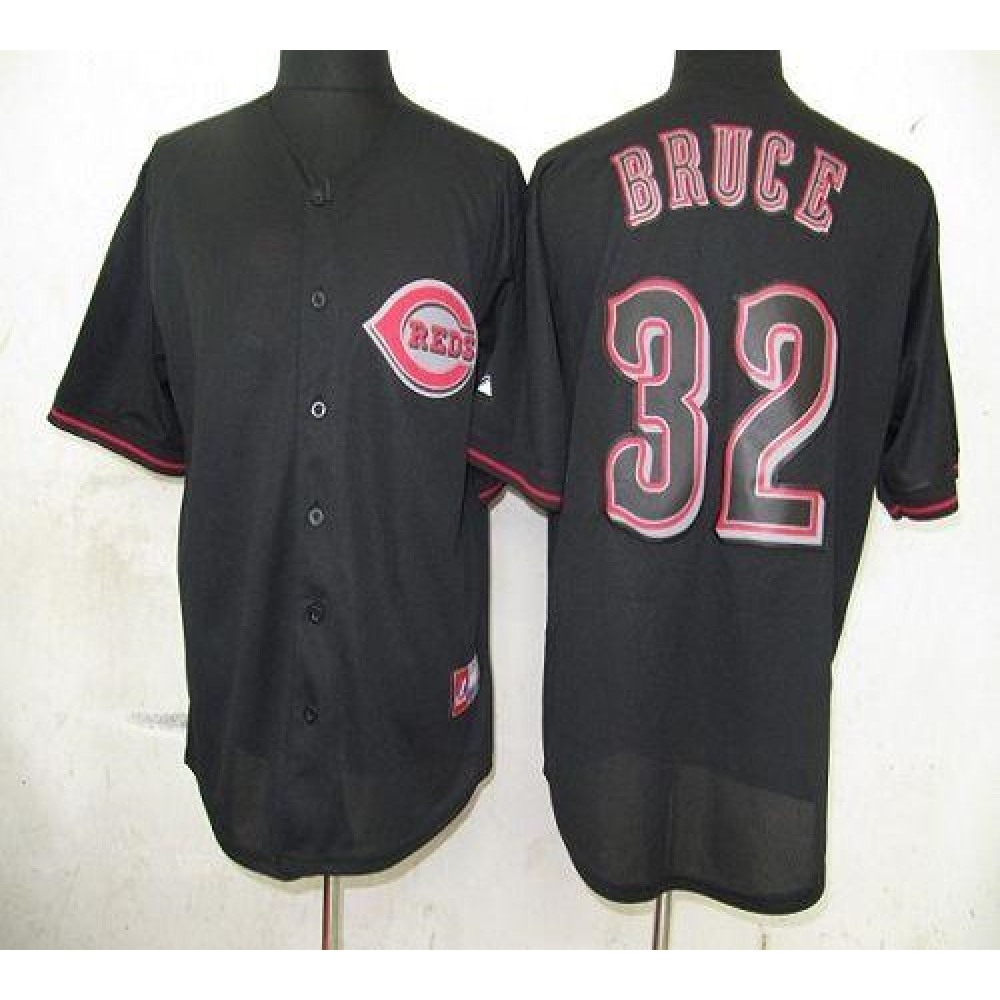 Reds_32_Jay_Bruce_Black_Fashion_Stitched_MLB_Jersey_wPDB7nbR4