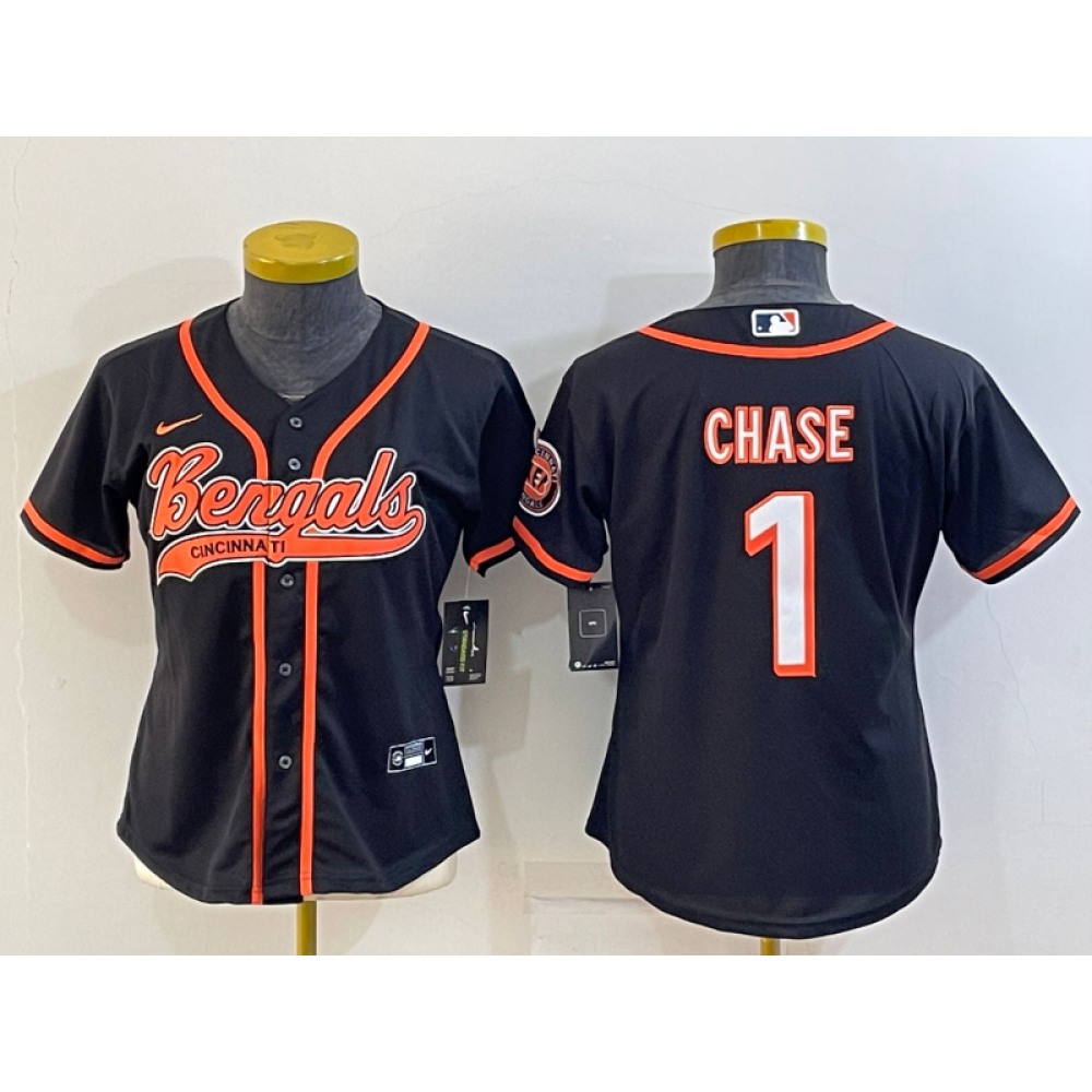 Youth_Cincinnati_Bengals_1_Ja_Marr_Chase_Black_With_Patch_Cool_Base_Stitched_Baseball_Jersey_2UKXfSHag